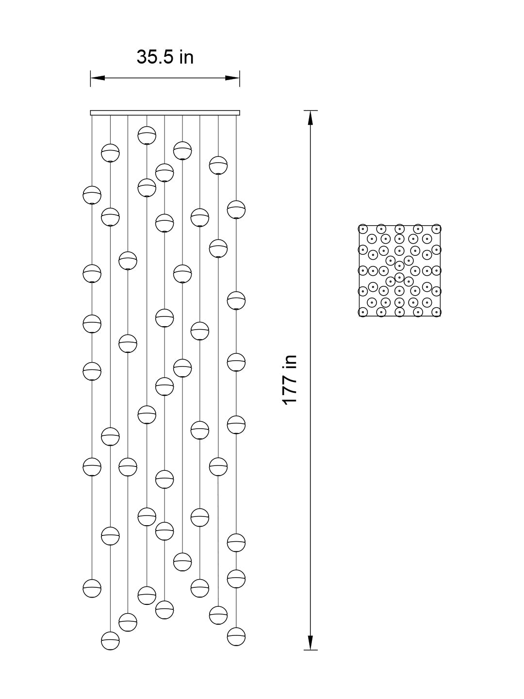 Spiral Multi-Light Crystal Bubble Chandelier For Large & Small House Lobby