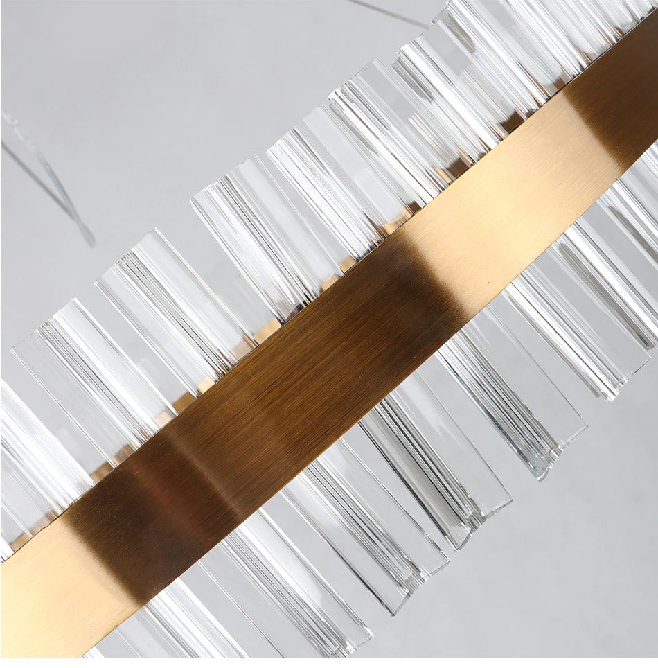 Circle Ring Luxury Crystal Flush Mount Ceiling Light Living Room