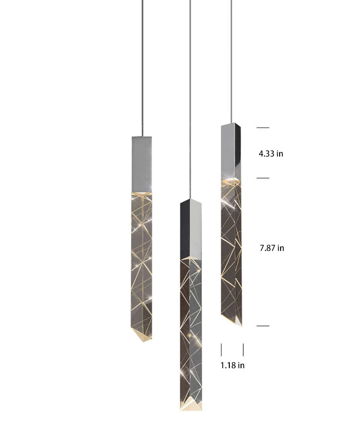 Icicle Crystal Cluster Modern Chandeliers For Foyer