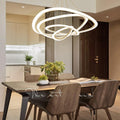 Large LED Multi-Ring Minimalist Chandelier for Modern Livingroom Interior