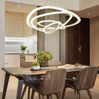 Large LED Multi-Ring Minimalist Chandelier for Modern Livingroom Interior
