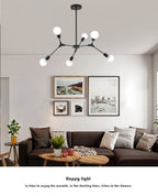 Modern Rotatable Sputnik Chandelier