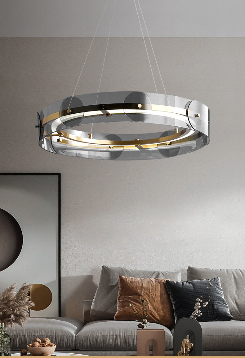 Round Glass Pendant Light