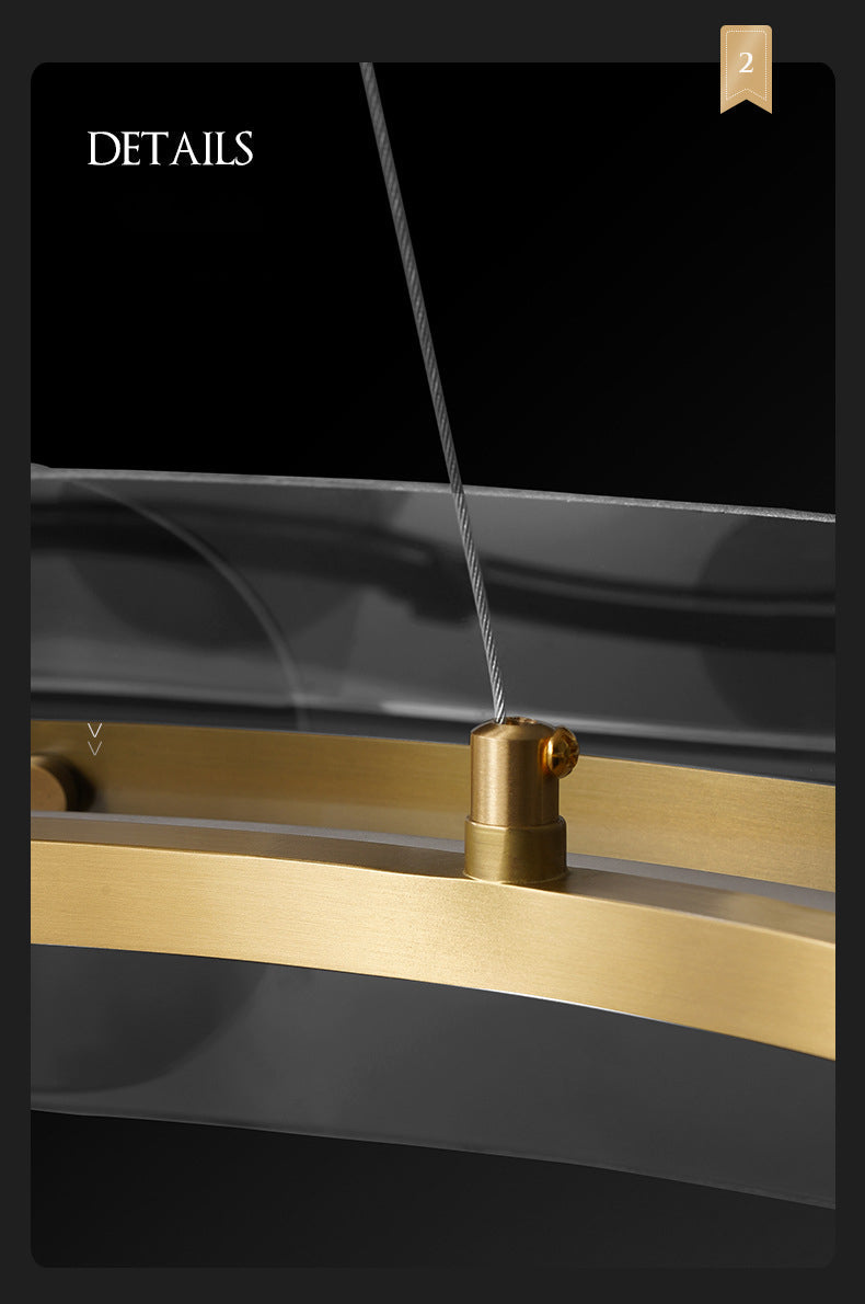 Round Glass Pendant Light