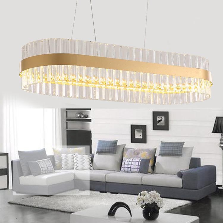 Circle Ring Luxury Crystal Flush Mount Ceiling Light Living Room