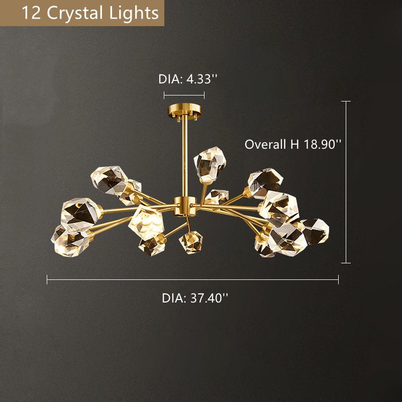 Branch With Diamond Crystal Chandelier