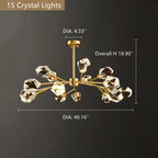 Branch With Diamond Crystal Chandelier