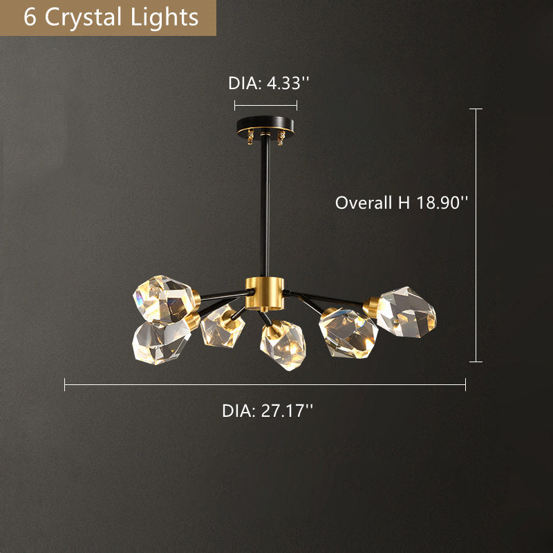 Branch With Diamond Crystal Chandelier