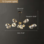 Branch With Diamond Crystal Chandelier