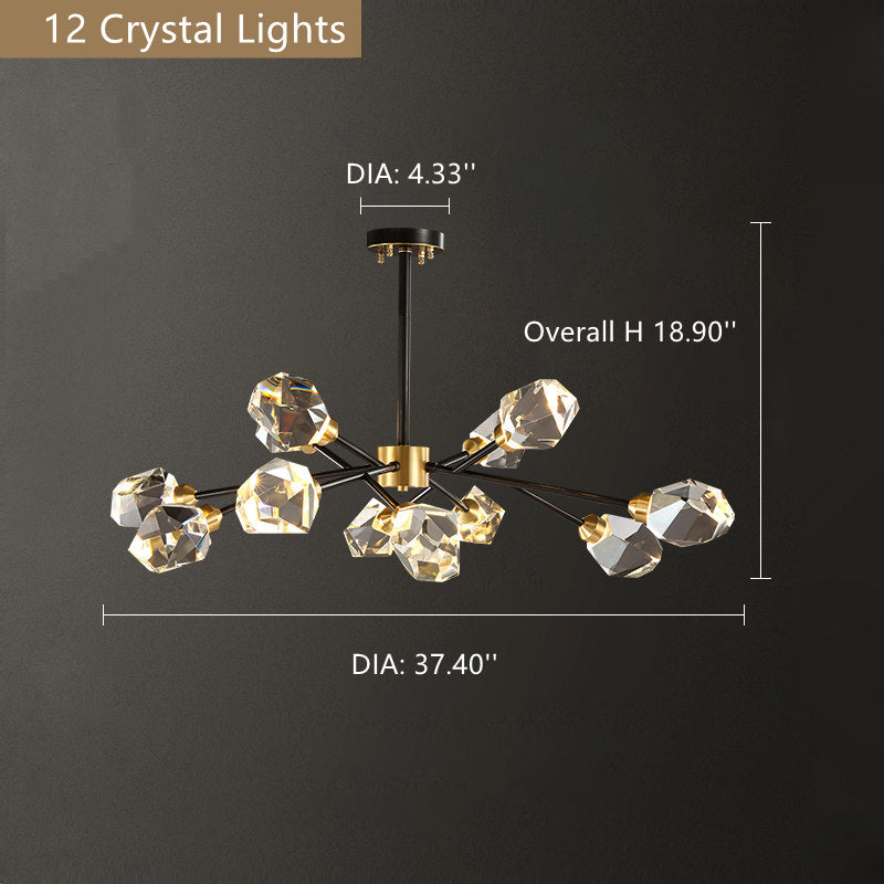 Branch With Diamond Crystal Chandelier