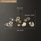 Branch With Diamond Crystal Chandelier
