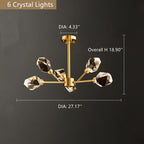 Branch With Diamond Crystal Chandelier