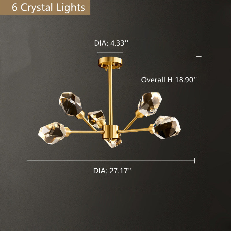 Branch With Diamond Crystal Chandelier