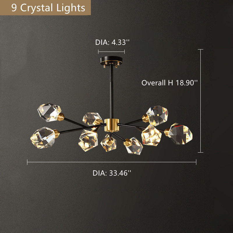 Branch With Diamond Crystal Chandelier