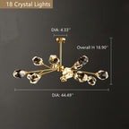 Branch With Diamond Crystal Chandelier