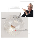 High Ceiling Shiny LED Chandelier Lighting Fixture