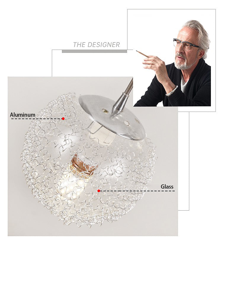 High Ceiling Shiny LED Chandelier Lighting Fixture