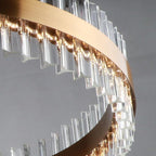 Circle Ring Luxury Crystal Flush Mount Ceiling Light Living Room