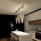Romantic Long Drop Starlight Cylindrical Chandelier
