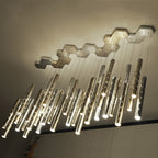 Romantic Long Drop Starlight Cylindrical Chandelier