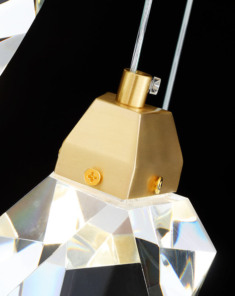 Luxury Raindrop Diamond Crystal Staircase Chandelier - Home Innovation Design