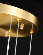 Luxury Raindrop Diamond Crystal Staircase Chandelier - Home Innovation Design