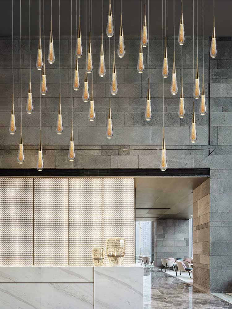 Spiral Raindrop Crystal Pendant Light For Foyer And Entryway