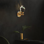 Crystal Diamond Torch Wall Sconce