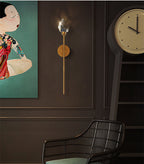 Crystal Diamond Torch Wall Sconce