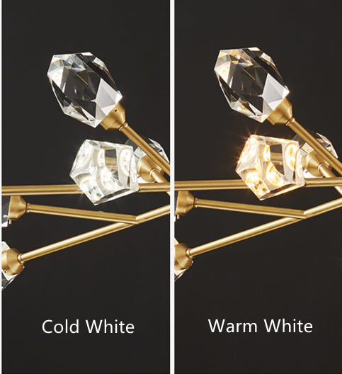 Branch With Diamond Crystal Chandelier