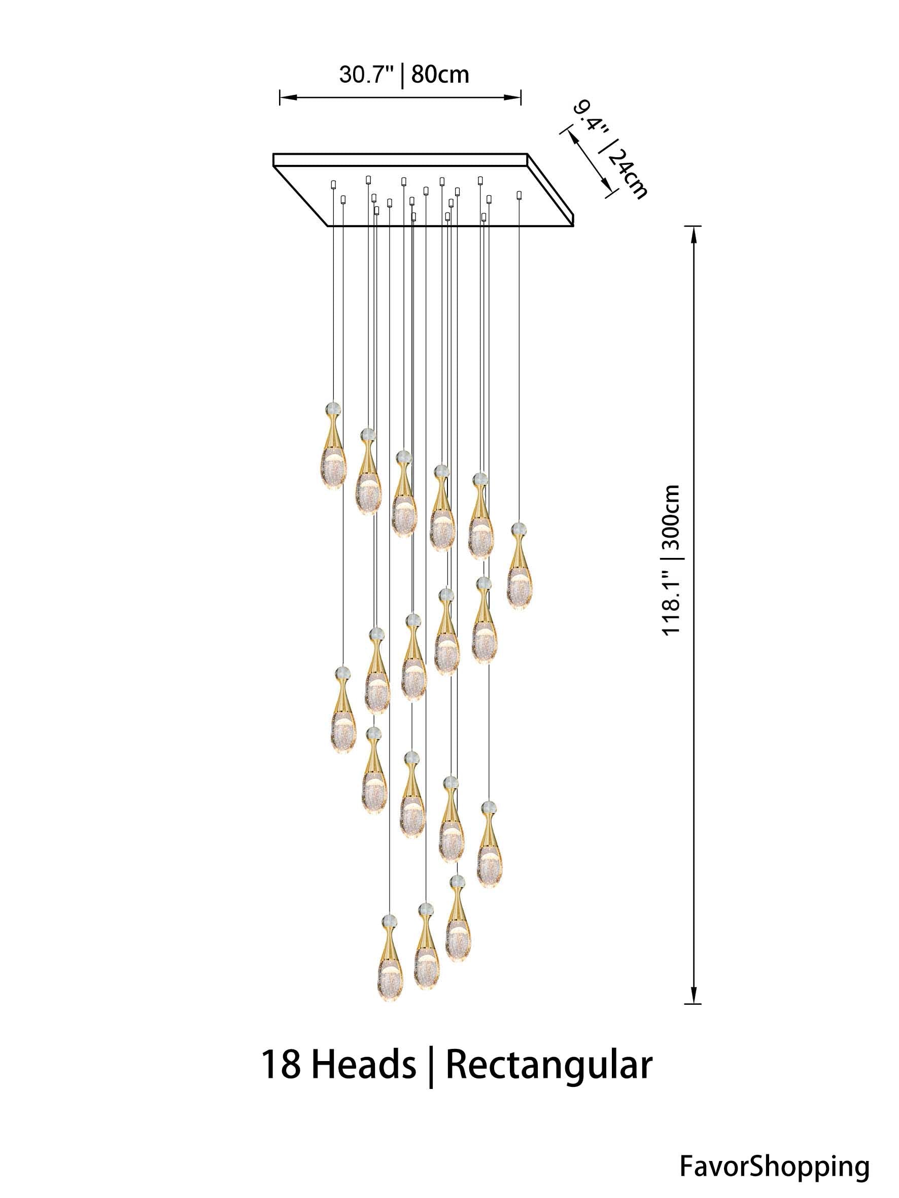 Raindrop Crown Jellyfish Crystal Chandelier for 2 Story Foyer and Hotel Lobby
