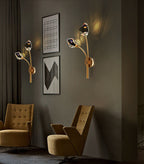 Crystal Diamond Torch Wall Sconce