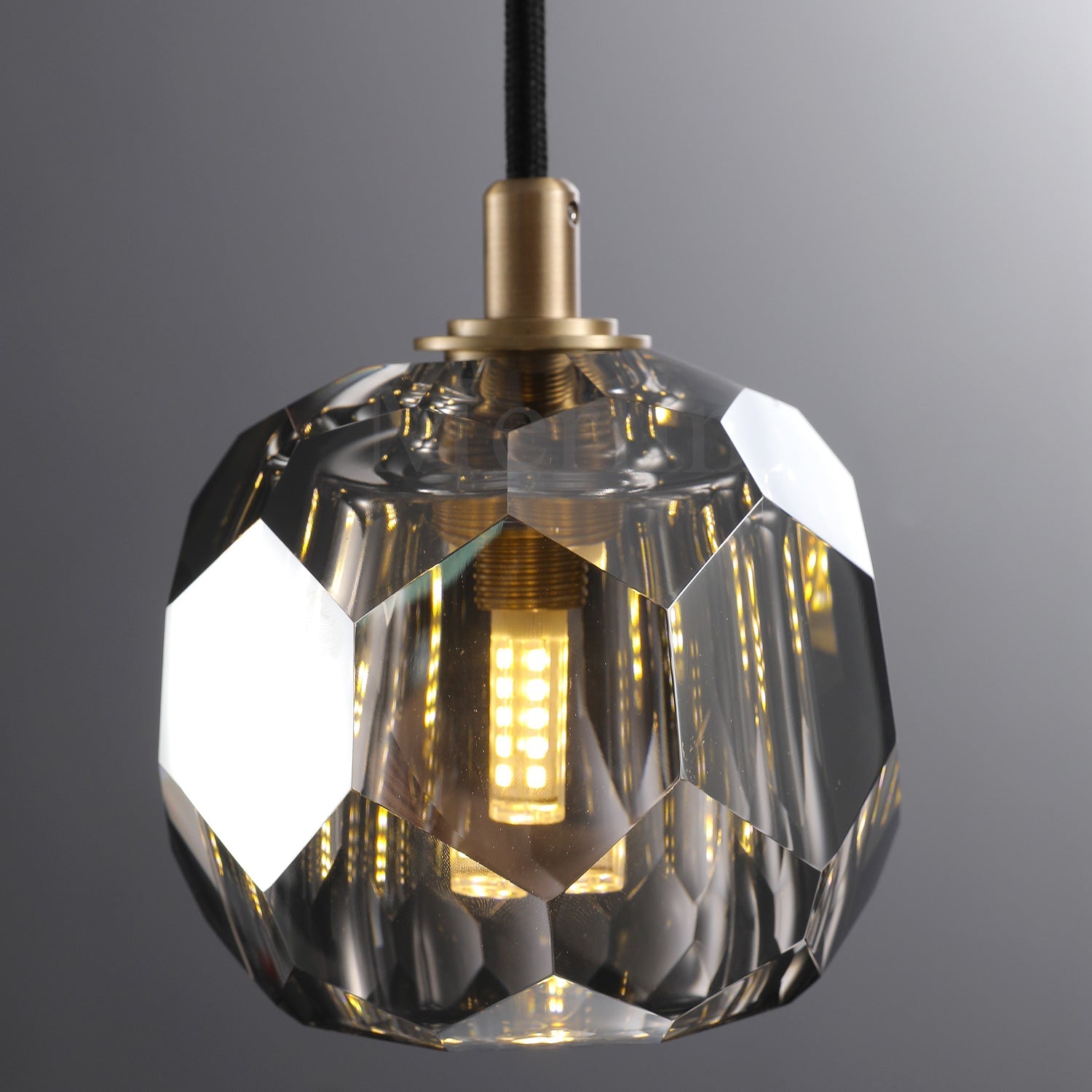 Kristal Ball Crystal Pendant Lighting, Minimalist Pendant Lamp Perfect for Modern Kitchen Islands