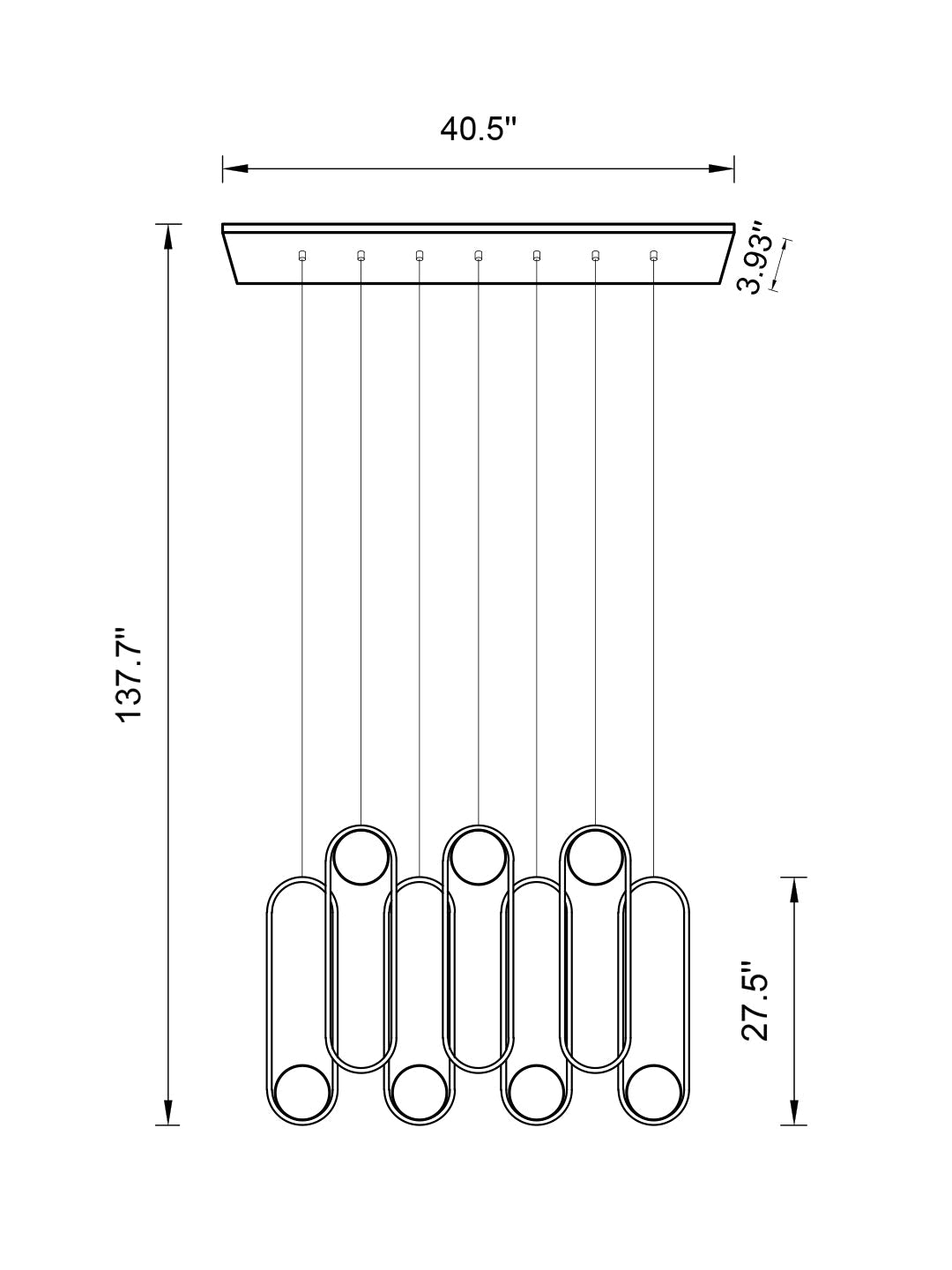 Minimalist Cluster Gold/Black Opal Glass Bubble Two Story Foyer Chandelier