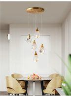 Luxury Raindrop Diamond Crystal Staircase Chandelier - Home Innovation Design