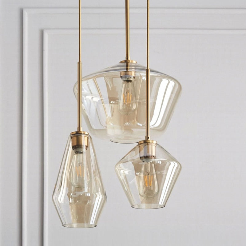 Nordic Modern Glass Pendant Lights