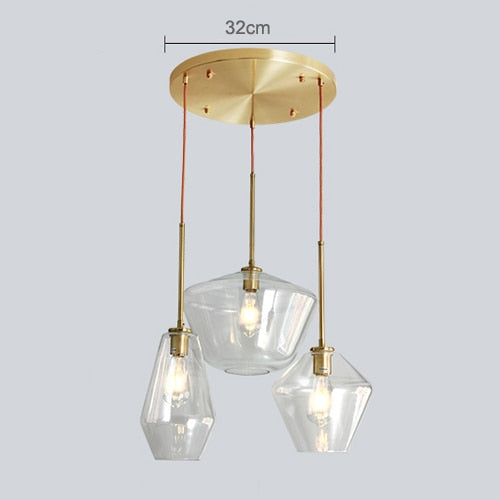 Nordic Modern Glass Pendant Lights