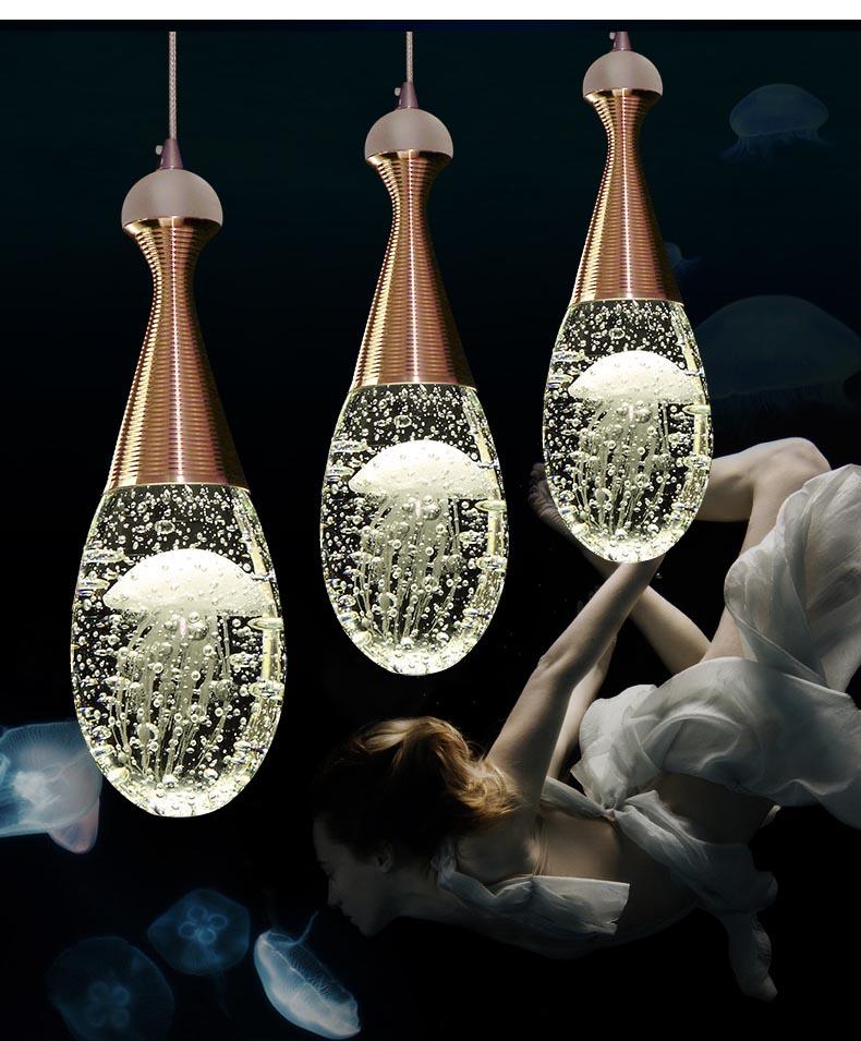 Raindrop Crown Jellyfish Crystal Chandelier for 2 Story Foyer and Hotel Lobby