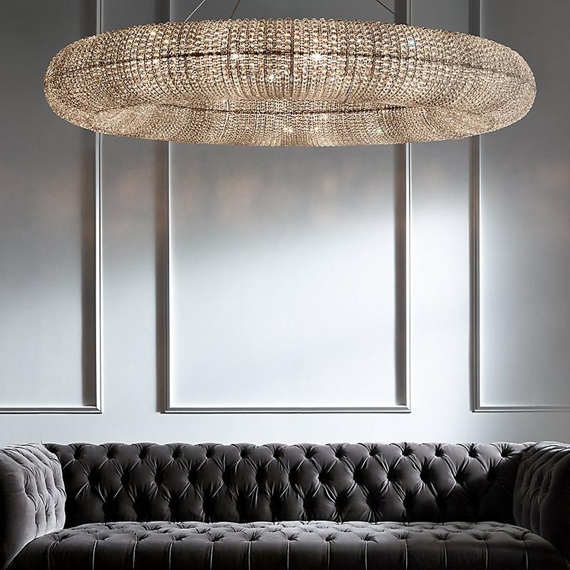 Golden Cloud Ring Chandelier