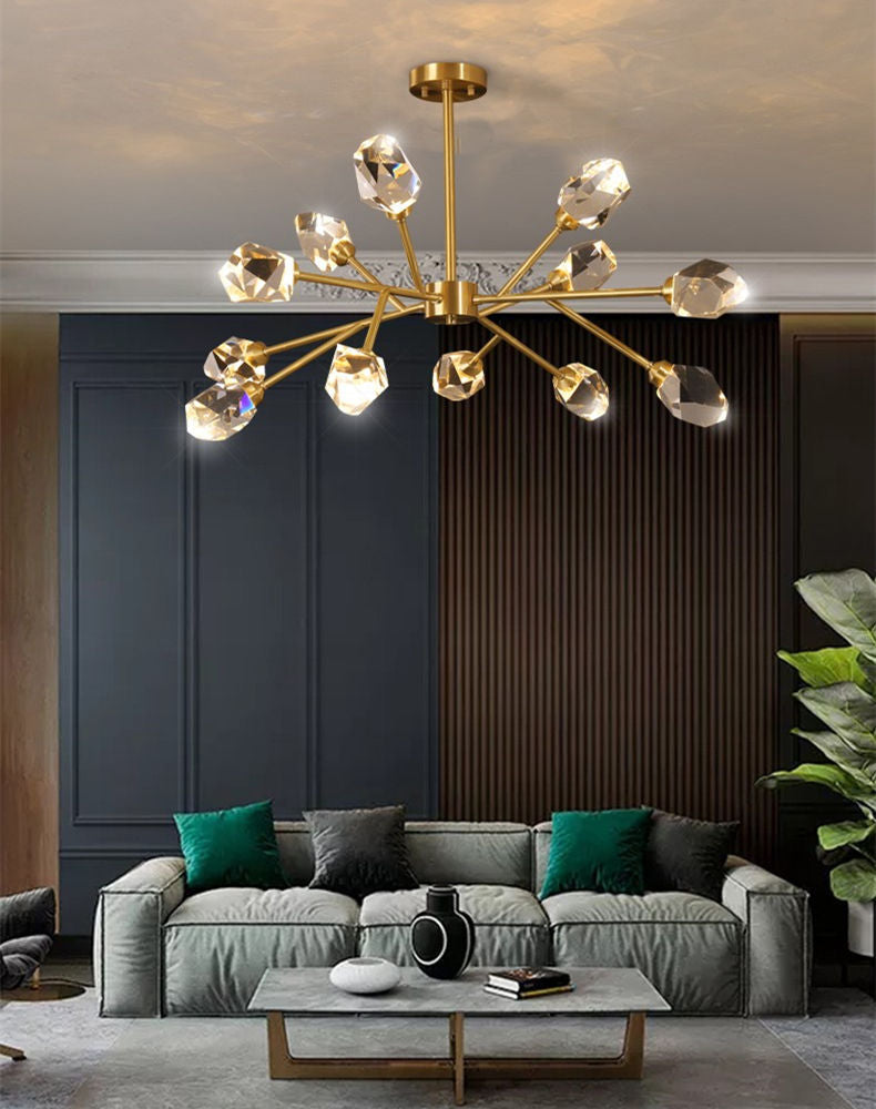 Branch With Diamond Crystal Chandelier