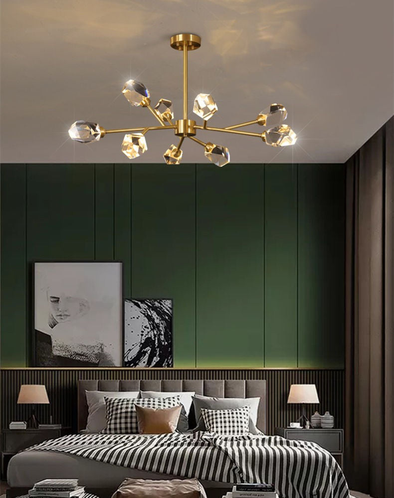 Branch With Diamond Crystal Chandelier