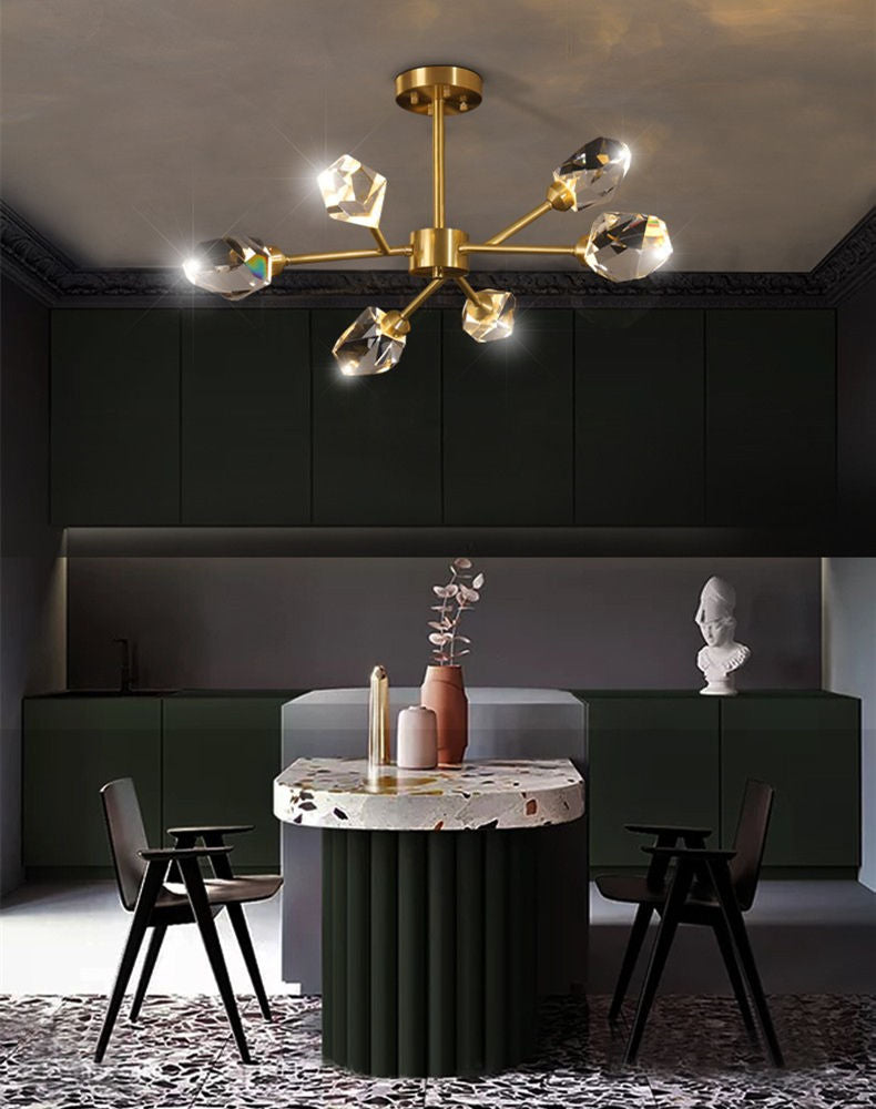 Branch With Diamond Crystal Chandelier