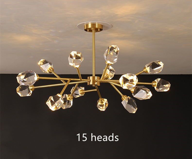 Branch With Diamond Crystal Chandelier