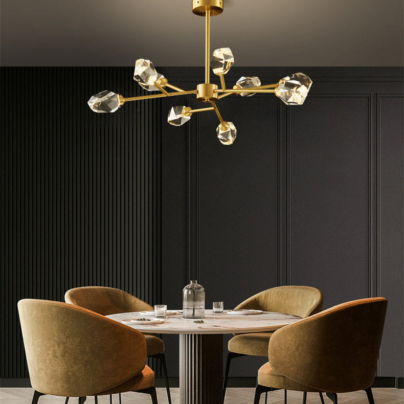 Branch With Diamond Crystal Chandelier