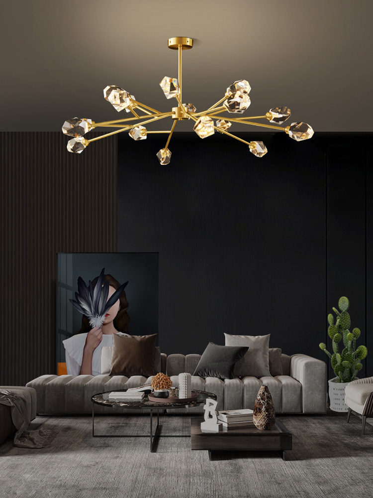 Branch With Diamond Crystal Chandelier